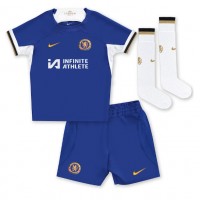 Fotballdrakt Barn Chelsea Ben Chilwell #21 Hjemmedraktsett 2023-24 Kortermet (+ Korte bukser)